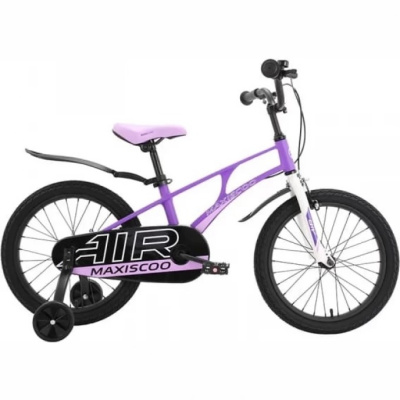 Велосипед детский Maxiscoo Air Стандарт 18" 2023 Фиолетовый Матовый